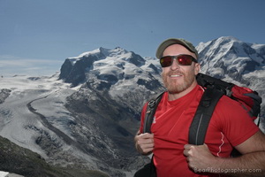 Sesso fotogrfica de urso muscular de Zermatt, Matterhorn, Gornergrat, Aletsch glacer