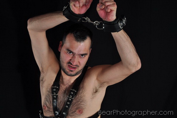 LeatherMEN project - strong musclebear photography