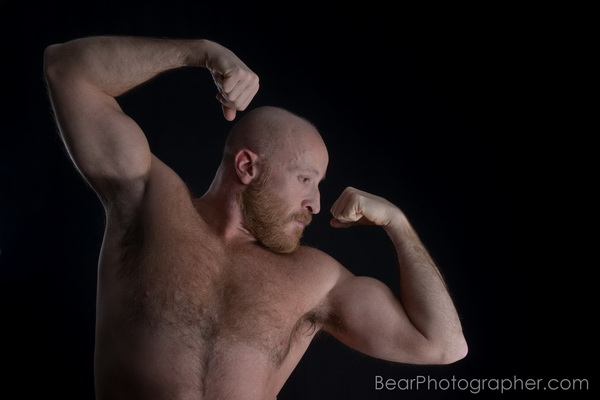 PosesStudioStandingMEN project - strong musclebear photography